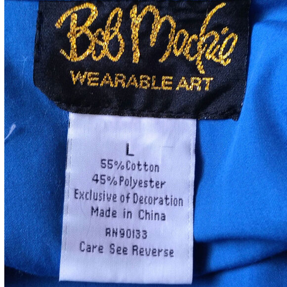 Bob Mackie Wearable Art Blue Womens Size Large - Picture 6 of 6